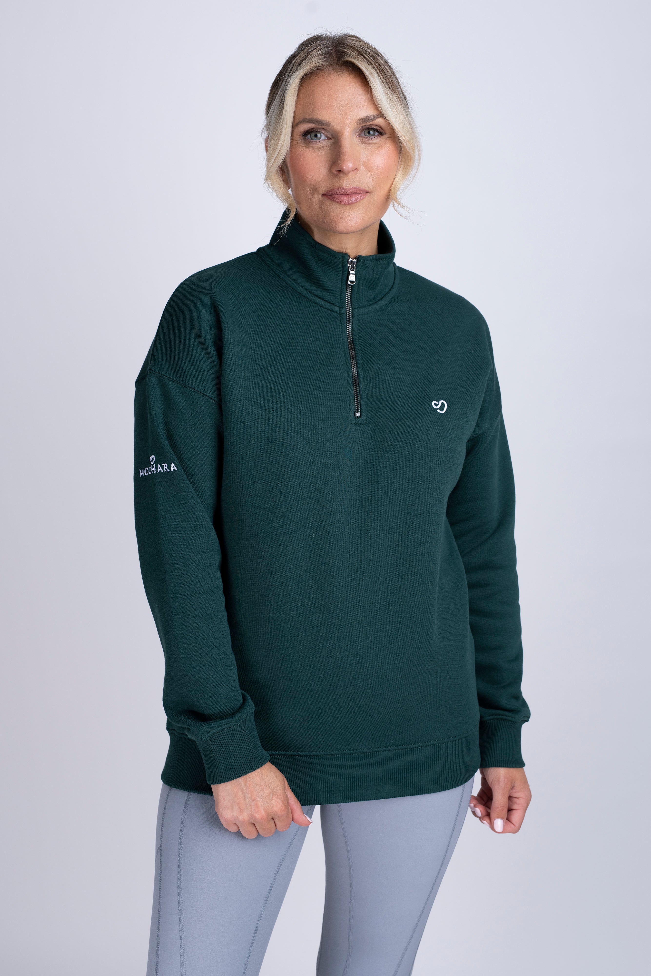 Womens forest green sweatshirt sale