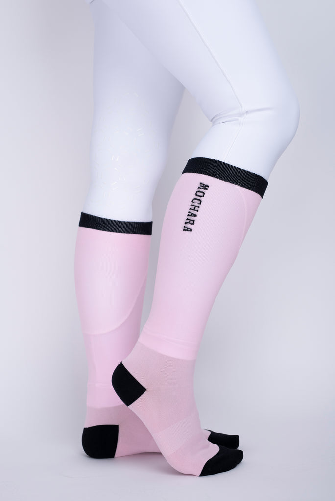 Mochara Long Riding Socks Baby Pink