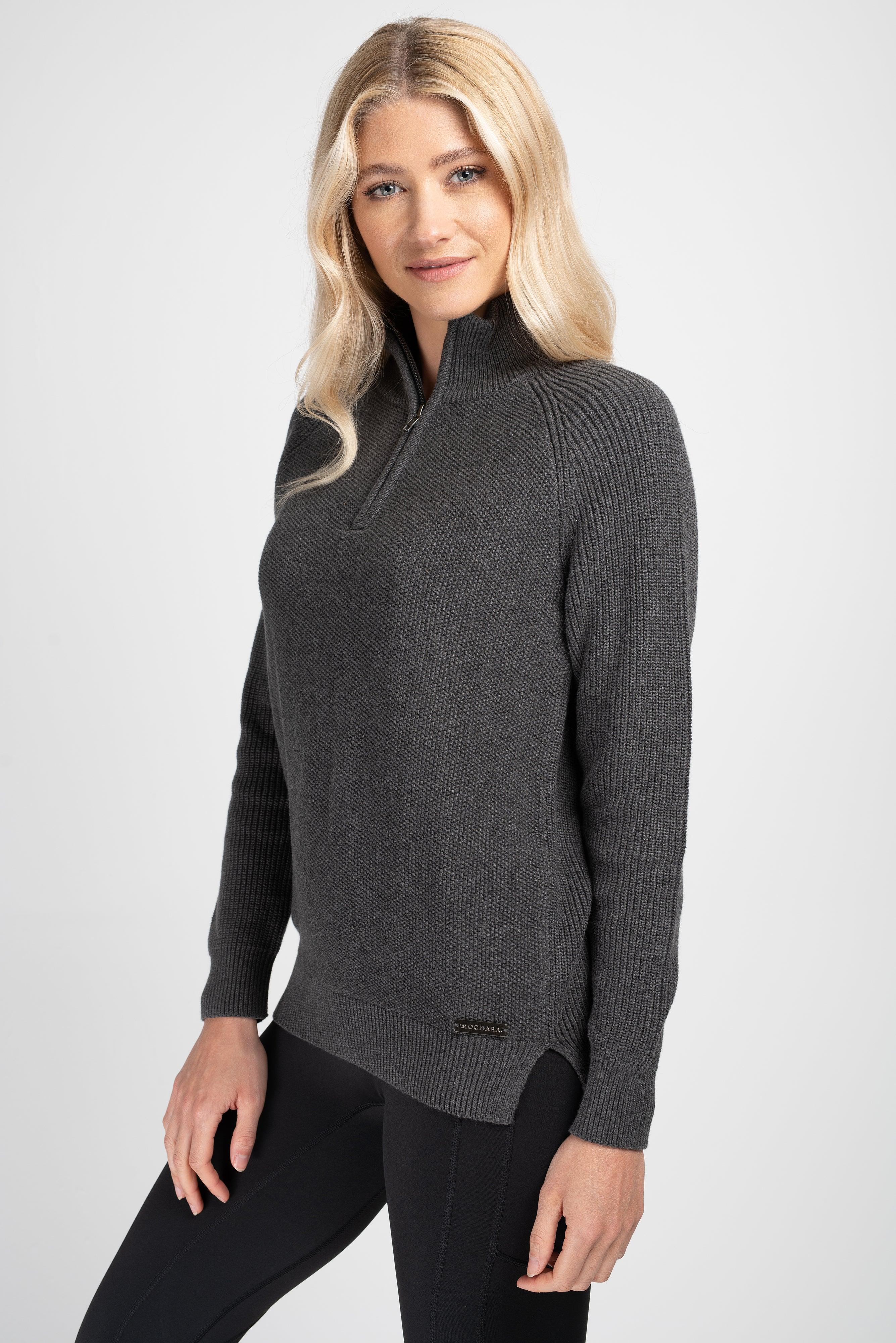 Charcoal half zip on sale jumper